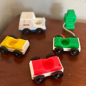 1970s Vintage Little People Vehicles Cars Mail Truck